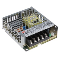 1 pcs - MEAN WELL Switching Power Supply, LRS-50-12, 12V dc, 4.2A, 50W, 1 Output, 120 - 373 V dc, 85 - 264 V ac