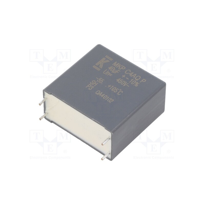 1 pcs x KEMET - C4AQGBW5400P3FK - Capacitor: polypropylene, DC-Link, 40uF, ESR: 3.7mΩ, THT, ±10%