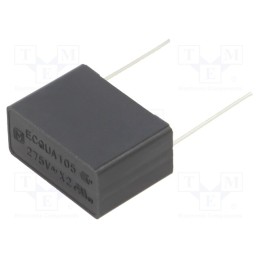 1 pcs x PANASONIC - ECQUAAF105M - Capacitor: polypropylene, ECQUA, 1uF, 26x19x12mm, THT, ±20%, 22.5mm