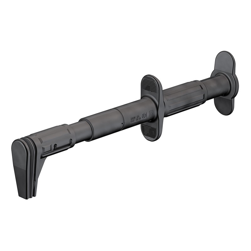 1 pcs - Staubli Black Grabber Clip with Right Angle Jaws, 5A, 4mm Socket