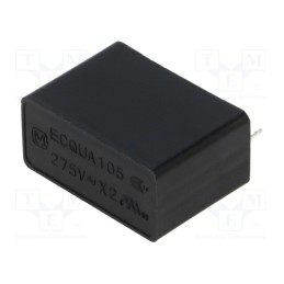 1 pcs x PANASONIC - ECQUAAF105MA - Capacitor: polypropylene, ECQUA, 1uF, 26x19x12mm, THT, ±20%, 22.5mm
