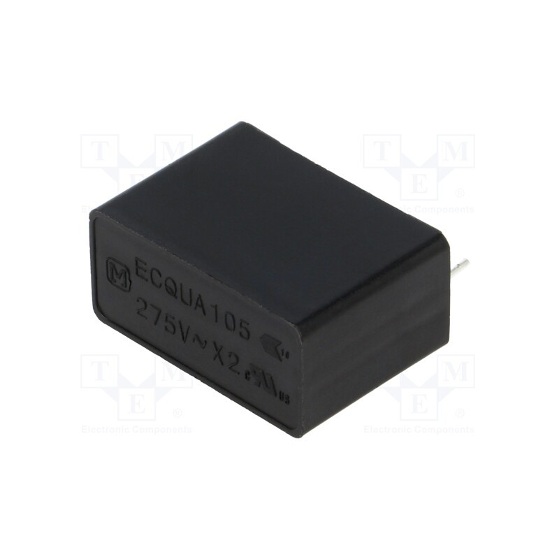 1 pcs x PANASONIC - ECQUAAF105MA - Capacitor: polypropylene, ECQUA, 1uF, 26x19x12mm, THT, ±20%, 22.5mm