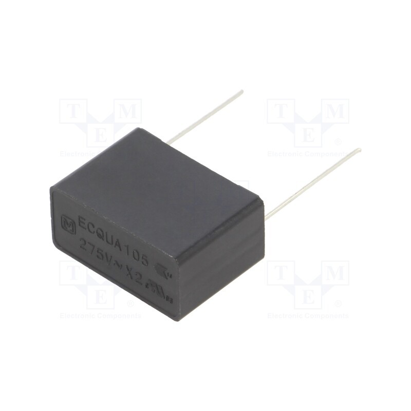 1 pcs x PANASONIC - ECQUAAF105K - Capacitor: polypropylene, ECQUA, 1uF, 26x19x12mm, THT, ±10%, 22.5mm