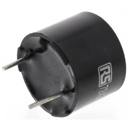 100 pcs - RS PRO 80dB PCB Mount Continuous Internal Magnetic Buzzer Component, 12 (Dia.) x 14mm, 2V dc Min, 3V dc Max