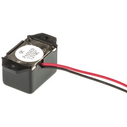 100 pcs - RS PRO 75dB Flange Mount Continuous Internal Magnetic Buzzer Component, 33.5 x 17 x 15.5mm, 9V dc Min, 15V dc Max