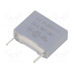 2 pcs x VISHAY - BFC233660222 - Capacitor: polypropylene, 2.2nF, 4x10x12.5mm, THT, ±20%, 10mm