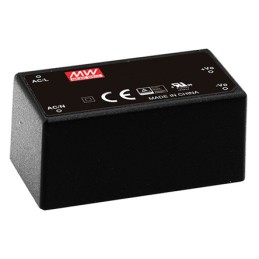 1 pcs - MEAN WELL Switching Power Supply, IRM-15-15, 15V dc, 1A, 15W, 1 Output, 120 - 370 V dc, 85 - 264 V ac