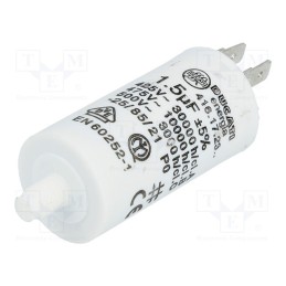 1 pcs x DUCATI ENERGIA - 416172364 - Capacitor: motors, run, 1.5uF, 475VAC, Ø28x55mm, -25÷85°C, ±5%