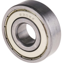 1 pcs - RS PRO 6302-2Z/C3 Single Row Deep Groove Ball Bearing- Both Sides Shielded 15mm I.D, 42mm O.D