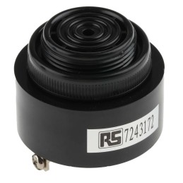 30 pcs - RS PRO 97dB Panel Mount Continuous Internal Piezo Buzzer, 43 (Dia.) x 20mm, 4V dc Min, 28V dc Max
