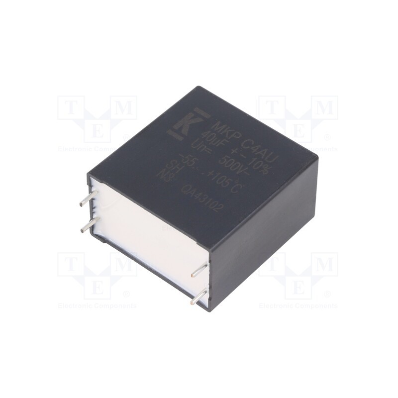 1 pcs x KEMET - C4AULBW5400M3HK - Capacitor: polypropylene, DC-Link, 40uF, ESR: 2.8mΩ, THT, ±10%, C4AU