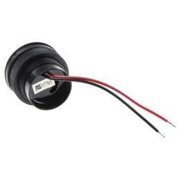 36 pcs - RS PRO 100dB Wire Leads Continuous Internal Magnetic Buzzer Component, 33 x 28.9mm, 5V dc Min, 25V dc Max