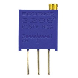 1 pcs - 100kΩ, Through Hole Trimmer Potentiometer 0.5W Top Adjust Bourns, 3296