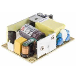 1 pcs - MEAN WELL Switching Power Supply, EPS-65S-15, 15V dc, 4.34A, 65W, 1 Output, 127 - 370 V dc, 90 - 264 V ac
