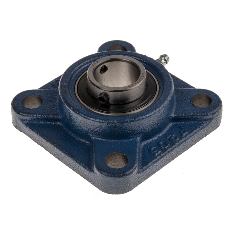 1 pcs - 4 Hole Flange Bearing Unit 25.4mm ID