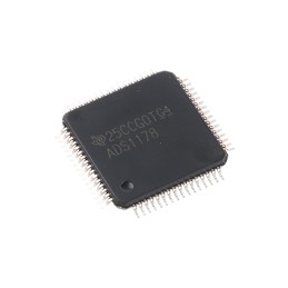 1 pcs - Texas Instruments, Octal 16-bit- ADC 52ksps, 64-Pin HTQFP