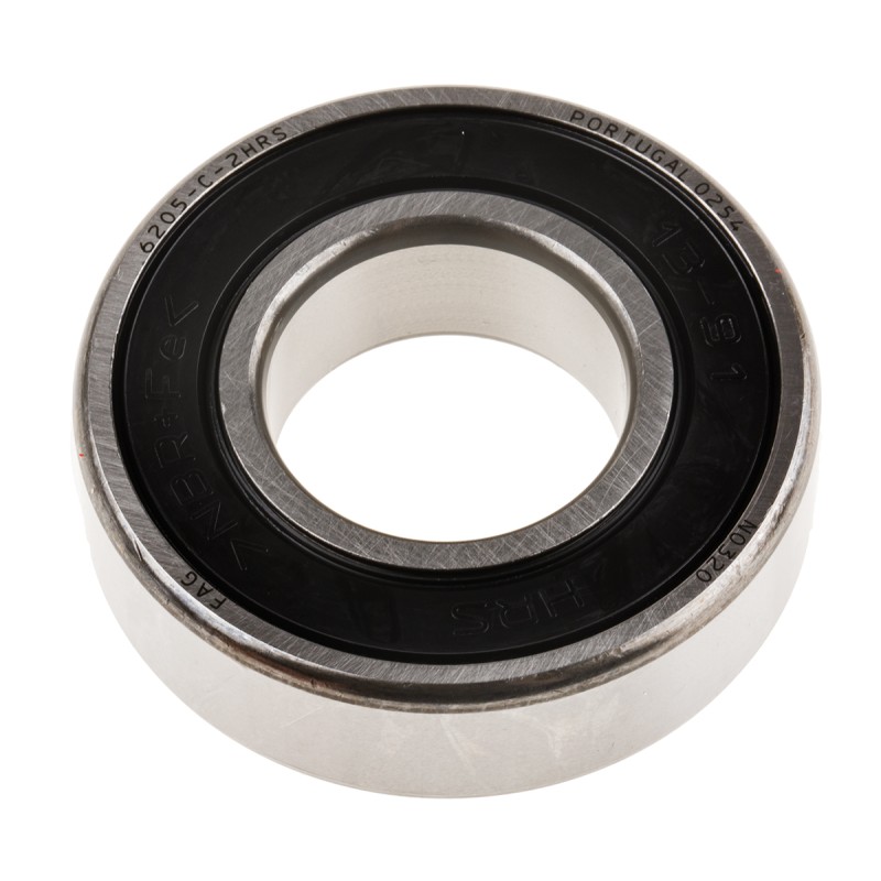 1 pcs - FAG 6205-C-2HRS Single Row Deep Groove Ball Bearing- Both Sides Sealed 25mm I.D, 52mm O.D