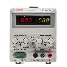 1 pcs - RS PRO Digital Bench Power Supply, 0 - 60V dc, 0 - 6A, 1-Output, 360W - RS Calibrated