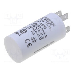 1 pcs x DUCATI ENERGIA - 416170760 - Capacitor: motors, run, 4uF, 475VAC, Ø28x55mm, -25÷85°C, ±5%