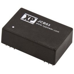 1 pcs - XP Power JCB DC-DC Converter, ±24V dc/ ±63mA Output, 9 - 18 V dc Input, 3W, Through Hole, +100°C Max Temp -40°C