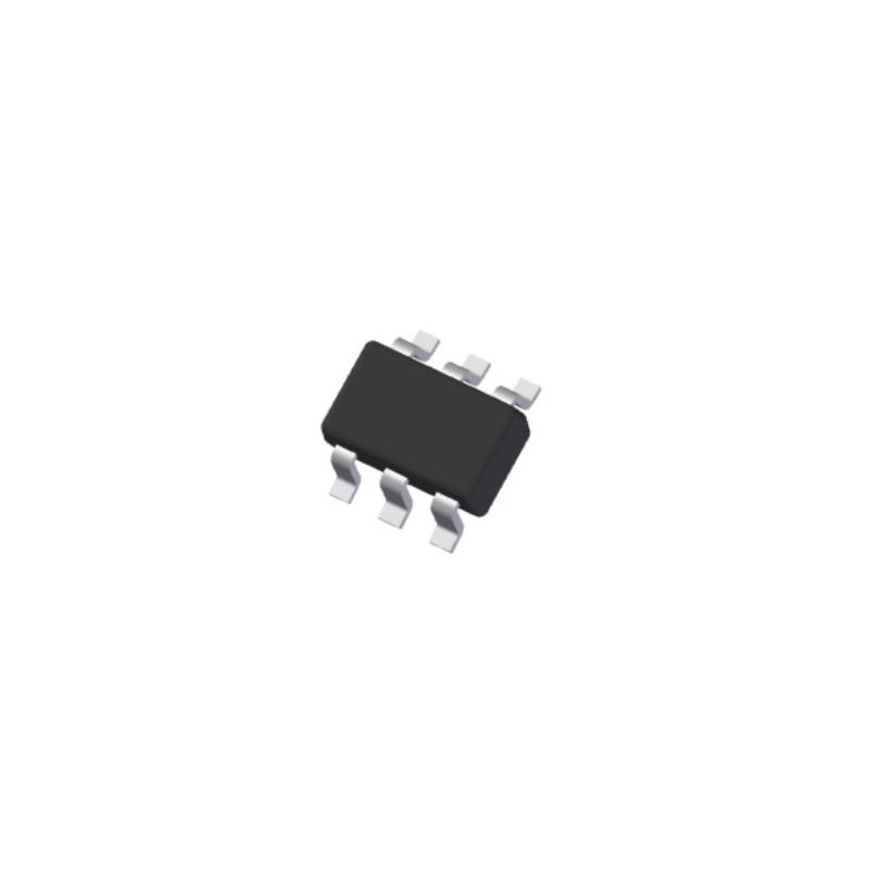 50 pcs - Plastic N-Channel MOSFET, 800 mA, 30 V, 6-Pin SOT-363 Diodes Inc DMN3401LDWQ-7