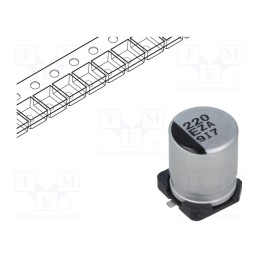 1 pcs x PANASONIC - EEHZA1E221P - Capacitor: hybrid, 220uF, 25VDC, ESR: 27mΩ, ZA, SMD, ±20%, -55÷105°C
