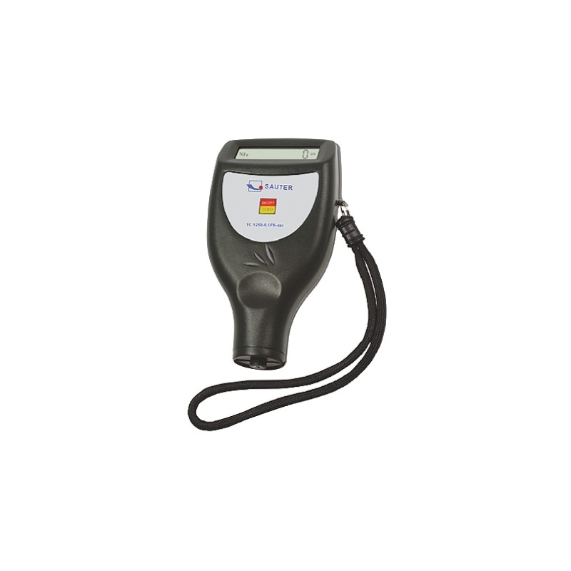 1 pcs - Sauter TC 1250-0.1 FN-car Thickness Meter, 100μm - 1250μm, ±2.5 μm Accuracy, 0.1 μm Resolution, Digital Display