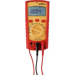 1 pcs - Wiha Handheld Digital Multimeter, True RMS, 10A ac Max, 10A dc Max, 1000V ac Max