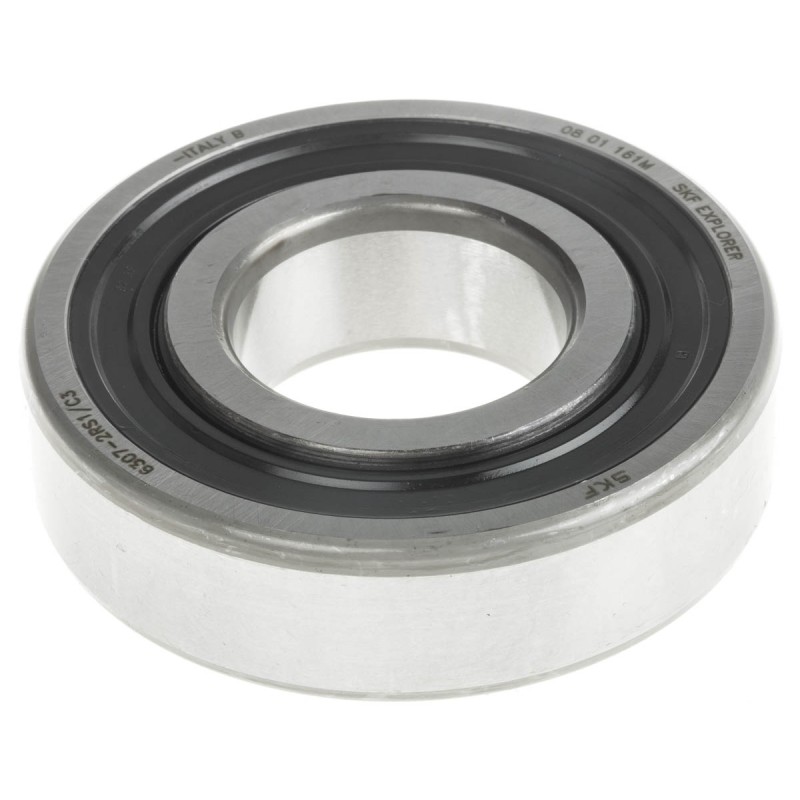 1 pcs - SKF 6307-2RS1/C3 Single Row Deep Groove Ball Bearing- Both Sides Sealed 35mm I.D, 80mm O.D