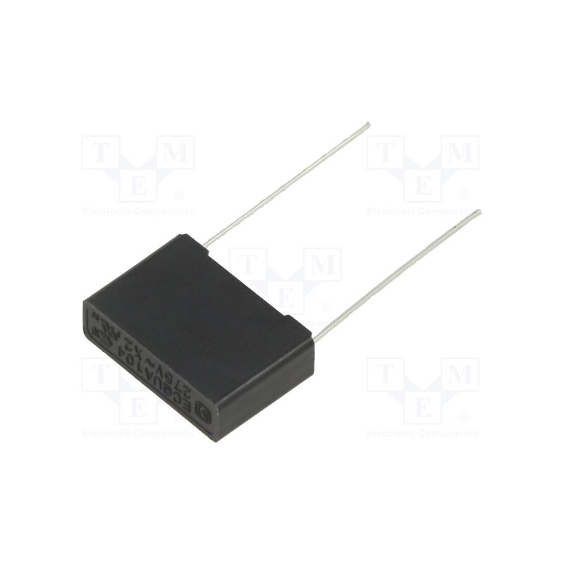2 pcs x PANASONIC - ECQUAAF104K - Capacitor: polypropylene, ECQUA, 0.1uF, 17.5x12x5mm, THT, ±10%