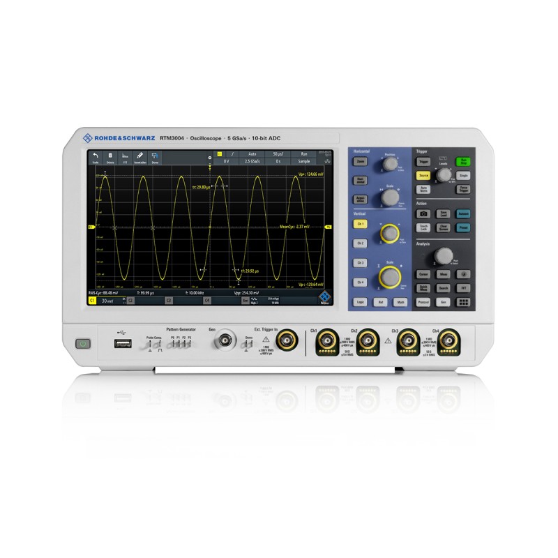1 pcs - Rohde & Schwarz RTM3004 RTM3000 Series Digital Bench Oscilloscope, 4 Analogue Channels, 1GHz