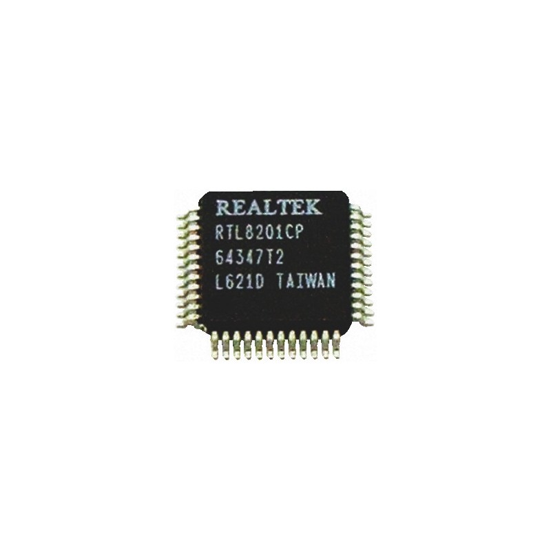 2 pcs - WIZnet Inc RTL8201CP-VD-LF, Ethernet Controller, 10Mbps MII, SNI, 3.3 V, 48-Pin LQFP