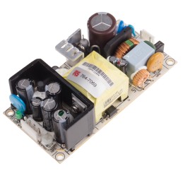 1 pcs - MEAN WELL Switching Power Supply, EPS-65-5, 5V dc, 11A, 55W, 1 Output, 127 - 370 V dc, 90 - 264 V ac