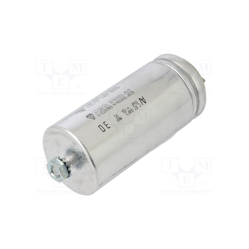 1 pcs x KEMET - C878BF35300SA0J - Capacitor: motors, run, 30uF, 470V, Ø45x98mm, -25÷85°C, ±5%