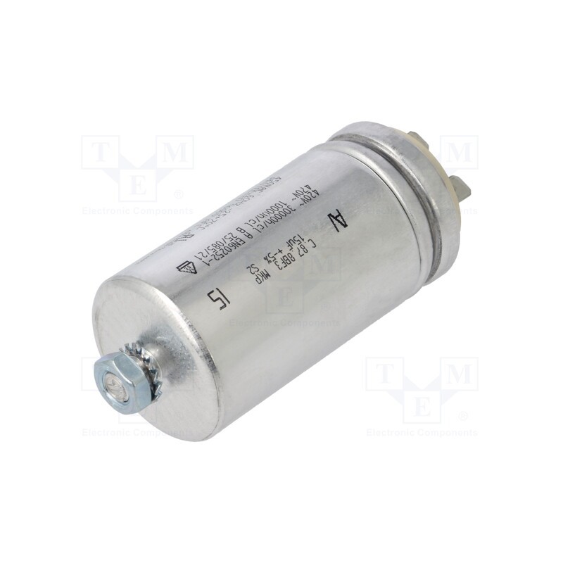 1 pcs x KEMET - C878BF35150SA0J - Capacitor: motors, run, 15uF, 470V, -25÷85°C, ±5%, 10000h