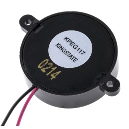 1 pcs - RS PRO 86dB Panel Mount Square Wave External Piezo Buzzer, 30 x 9.5mm, 30V ac Max
