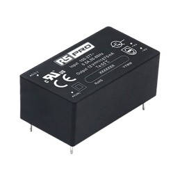 1 pcs - RS PRO Embedded Switch Mode Power Supply SMPS, 12V dc, 1.67A, 20W, 85 - 305 V ac, 100 - 430 V dc Input