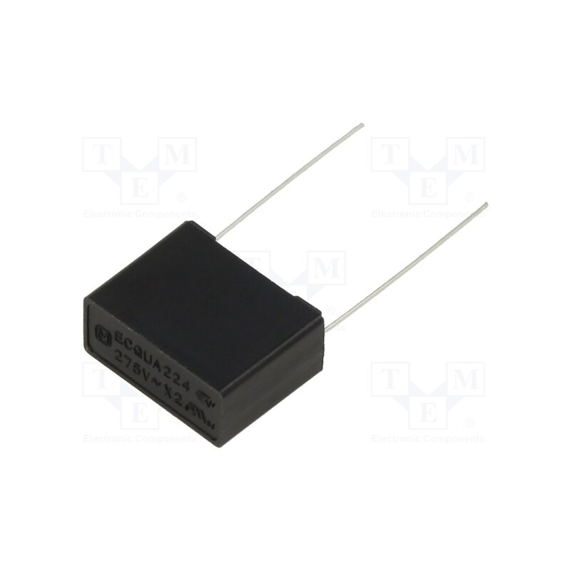 2 pcs x PANASONIC - ECQUAAF224S1 - Capacitor: polypropylene, ECQUA, 0.22uF, 17.5x14x7.5mm, THT, ±20%