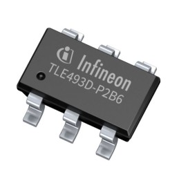 2 pcs - Infineon 3-Axis Surface Mount Position Sensor, PG-TSOP6-6-8, I2C, 6-Pin