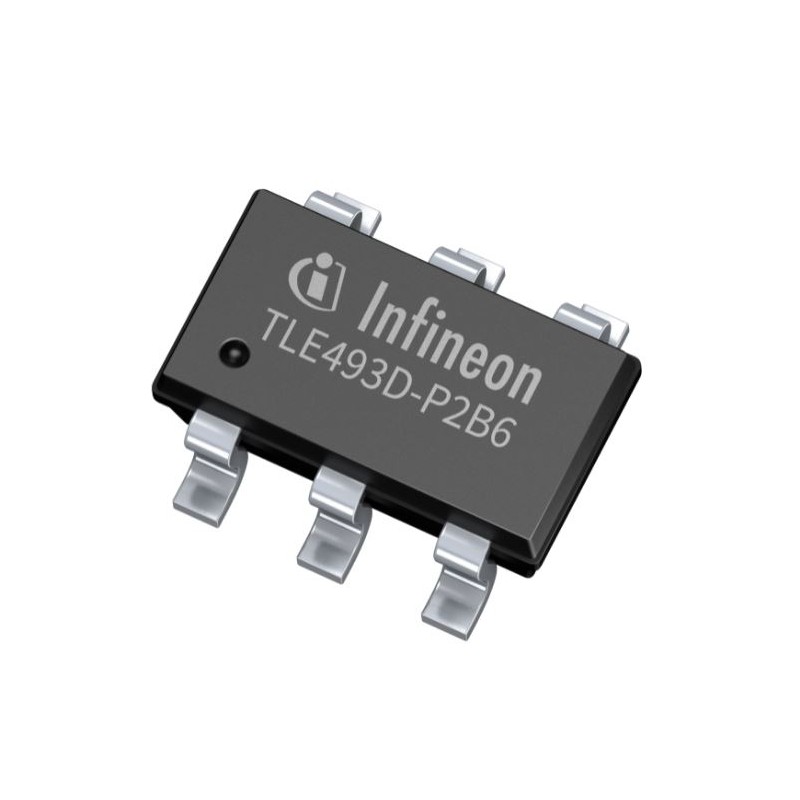 2 pcs - Infineon 3-Axis Surface Mount Position Sensor, PG-TSOP6-6-8, I2C, 6-Pin