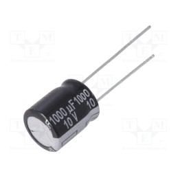 5 pcs x PANASONIC - ECA-1AHG102 - Capacitor: electrolytic, low ESR, THT, 1000uF, 10VDC, Ø10x12.5mm