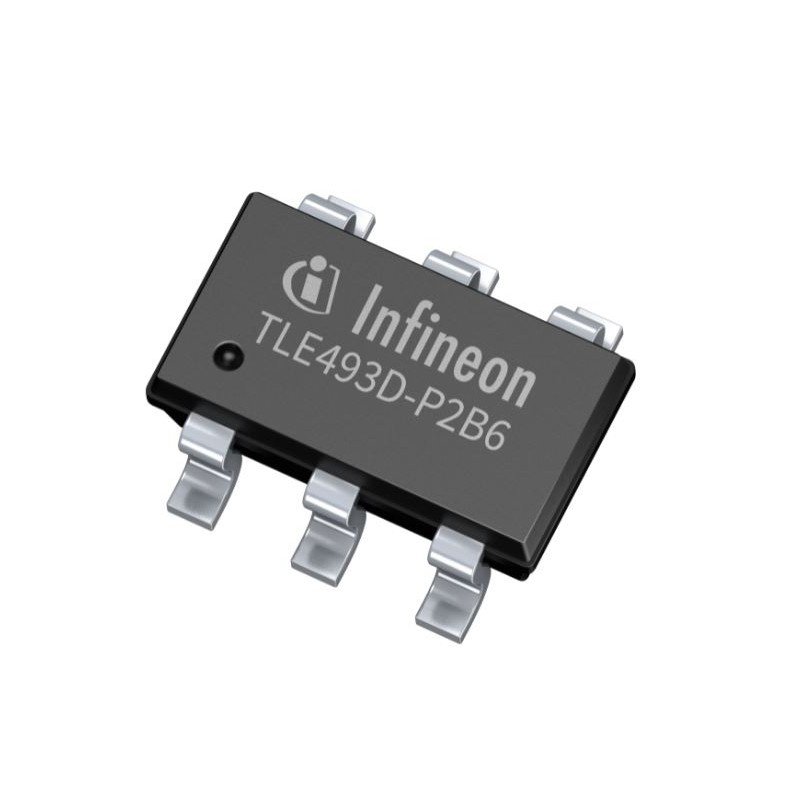 2 pcs - Infineon 3-Axis Surface Mount Position Sensor, PG-TSOP6-6-8, I2C, 6-Pin