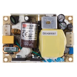 1 pcs - MEAN WELL Switching Power Supply, RPS-45-7.5, 7.5V dc, 5.4A, 40.5W, 1 Output, 80 - 264V ac Input Voltage