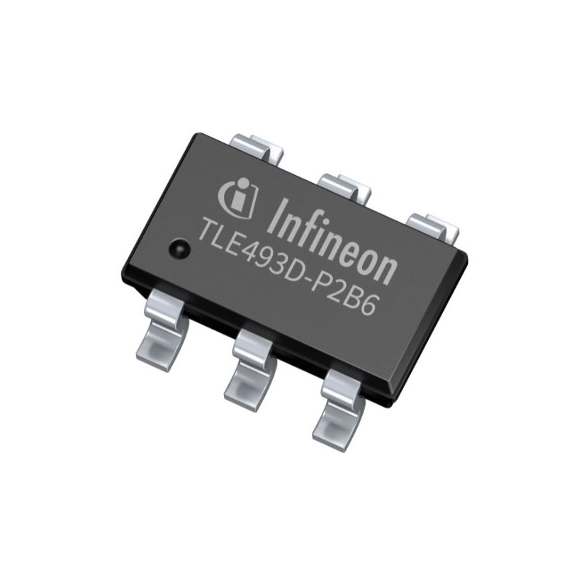 2 pcs - Infineon 3-Axis Surface Mount Position Sensor, PG-TSOP6-6-8, I2C, 6-Pin