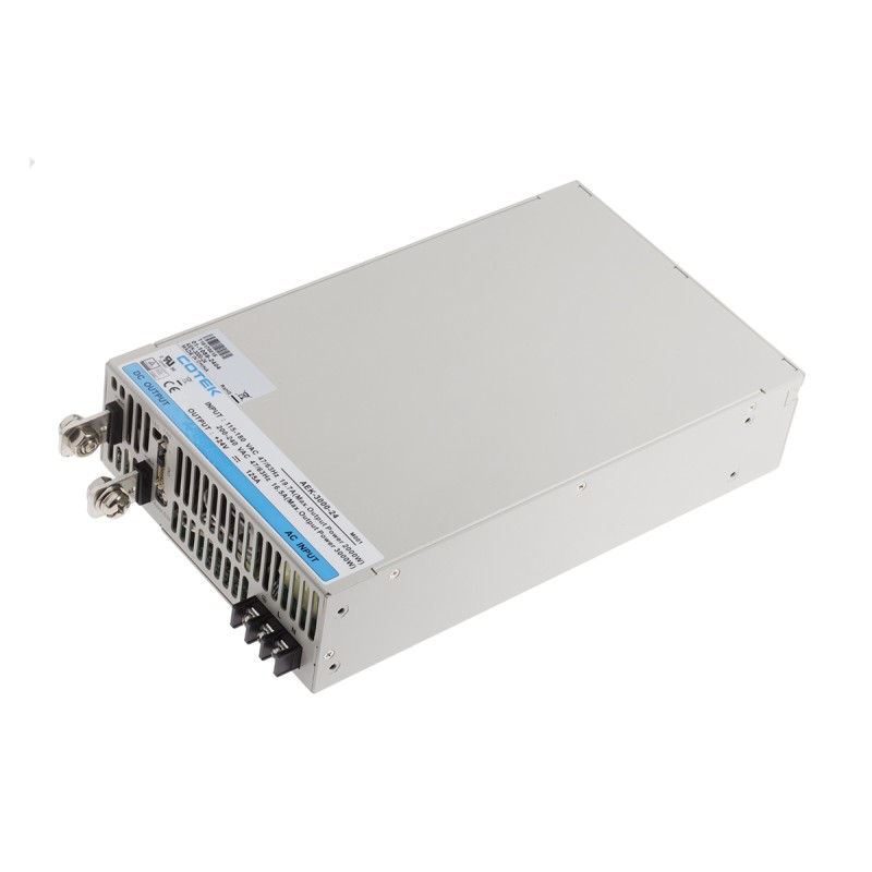 1 pcs - COTEK Switching Power Supply, AEK-3000-24, 24V dc, 125A, 3kW, 1 Output, 127 - 370 V dc, 90 - 264 V ac