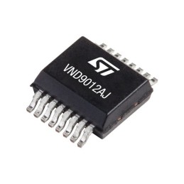 2 pcs - STMicroelectronics VND9012AJTR, 63 A, 4 - 28V 16-Pin, PowerSSO-16
