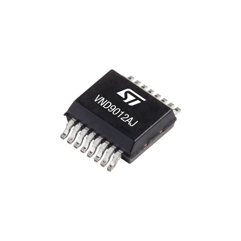2 pcs - STMicroelectronics VND9012AJTR, 63 A, 4 - 28V 16-Pin, PowerSSO-16