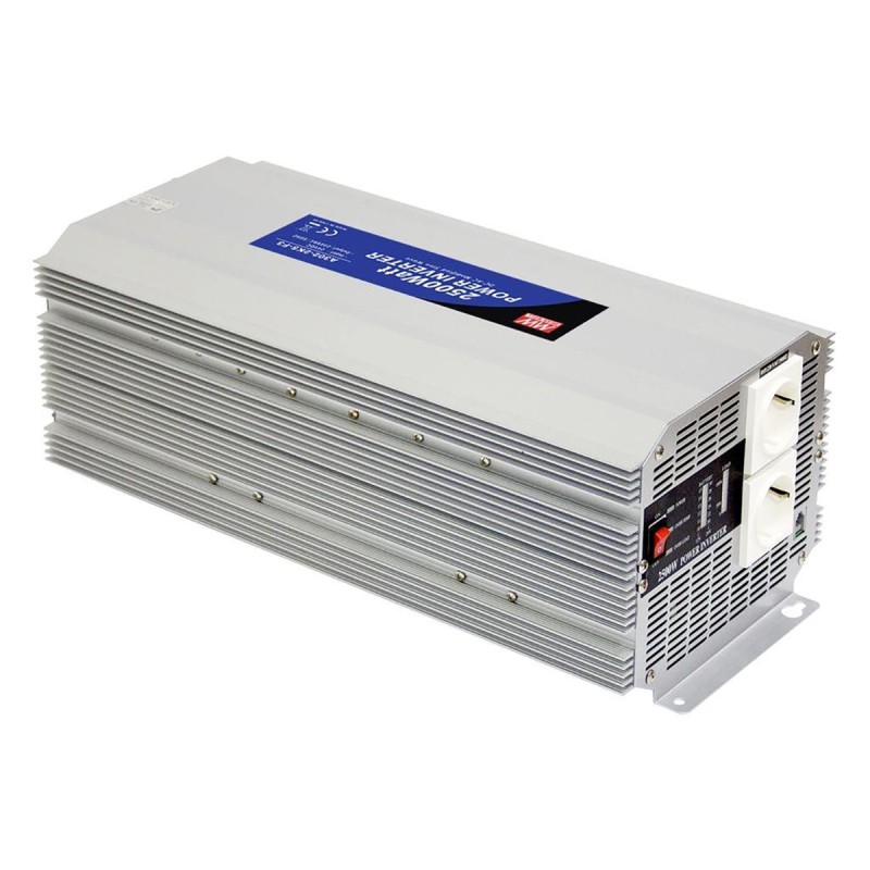 1 pcs - MEAN WELL Modified Sine Wave 2500W Power Inverter, 12V dc Input, 230V ac Output
