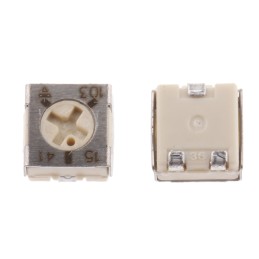 5 pcs - 10kΩ, SMD Trimmer Potentiometer 0.25W Top Adjust Vishay, TS53