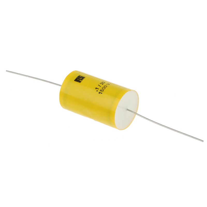 25 pcs - KEMET A72 Polypropylene Film Capacitor, 1.5 kV dc, 450 V ac, ±20%, 100nF, Through Hole